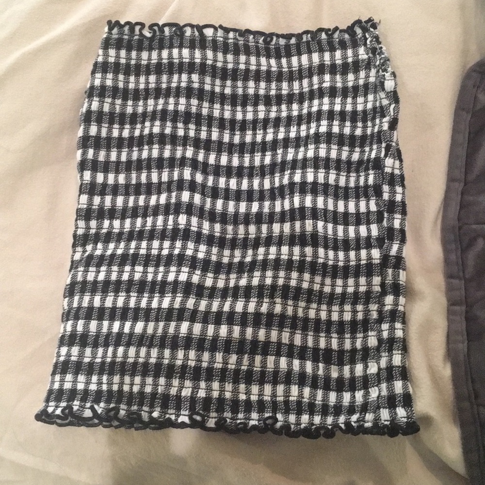 pacsun gingham rube top